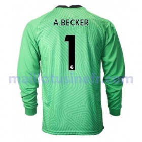 Maillot de Foot Liverpool Alisson Becker 1 Gardien Troisième 2020-21 Manches Longues
